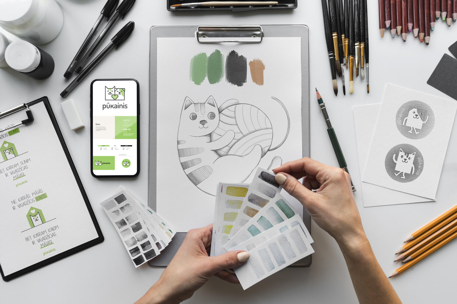 Illustrations for Pūkainis